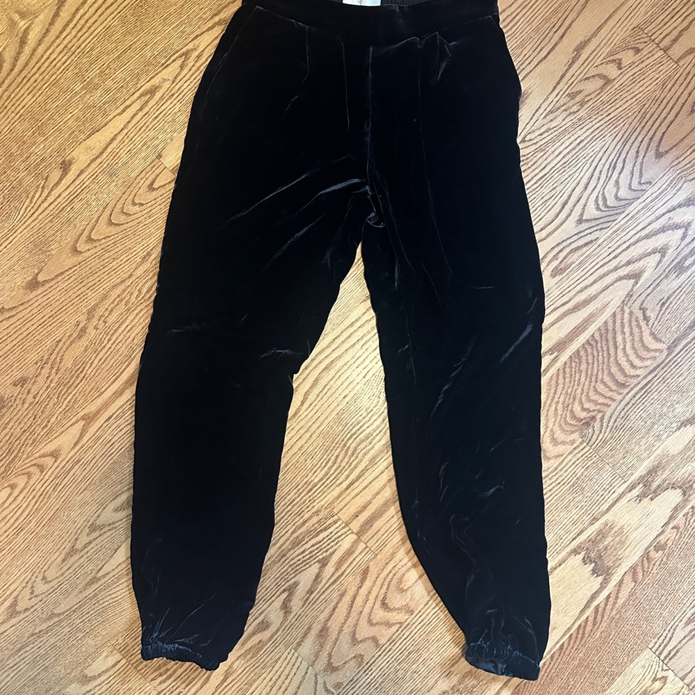Joie Black Velvet Pants